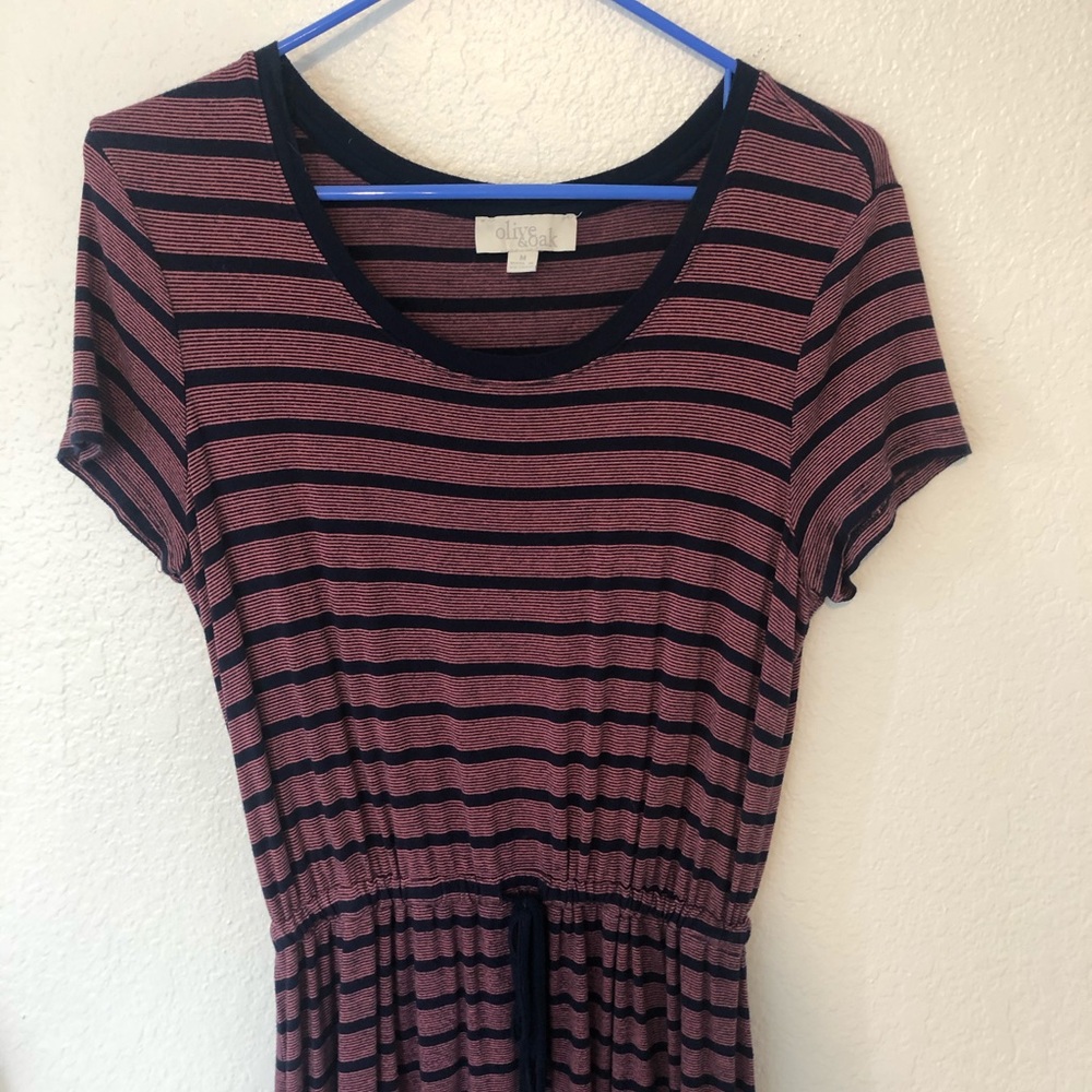Pink and blue Striped dress